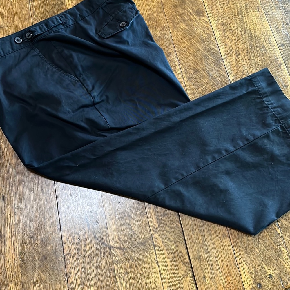 Lands End Dark Navy Crops Size 18 - Picture 1 of 7